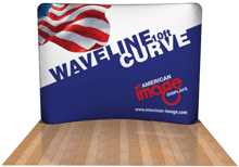 10 ft Curved Waveline $1083 10ft curved-waveline display