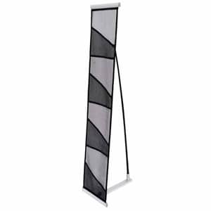 Black Fabric Literature Rack