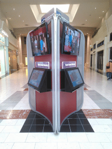 3 sided wayfinder kiosk for an upscale retail amll-resized-600
