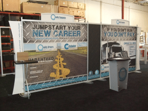 Sacajawea portable hybrid trade show display with tension fabric-resized-600