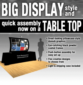 quality trade show display used to attract customers