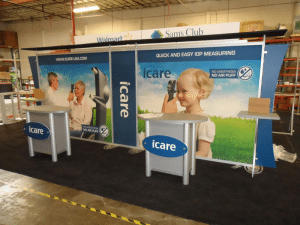 custom sacagawea portable hybrid expo display with flat canopy and counters-resized-600