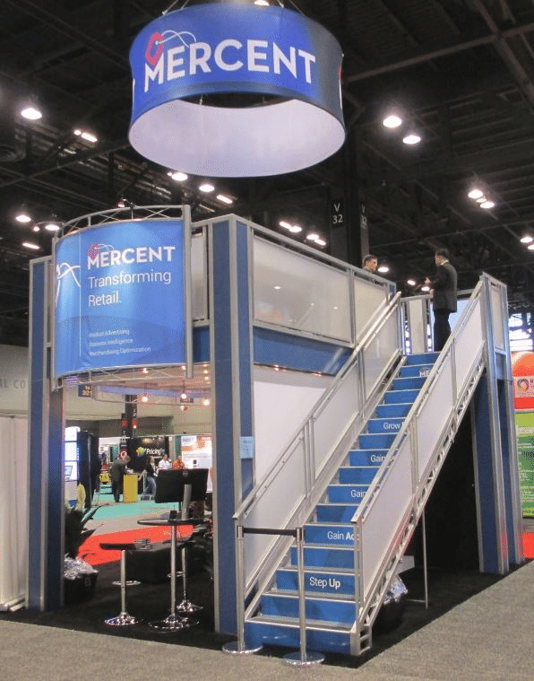 double deck trade show booths double your booth space