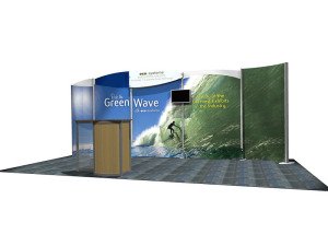 eco friendly green trade show booths