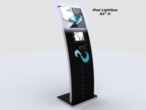 ipad trade show kiosk lightbox MOD-1361