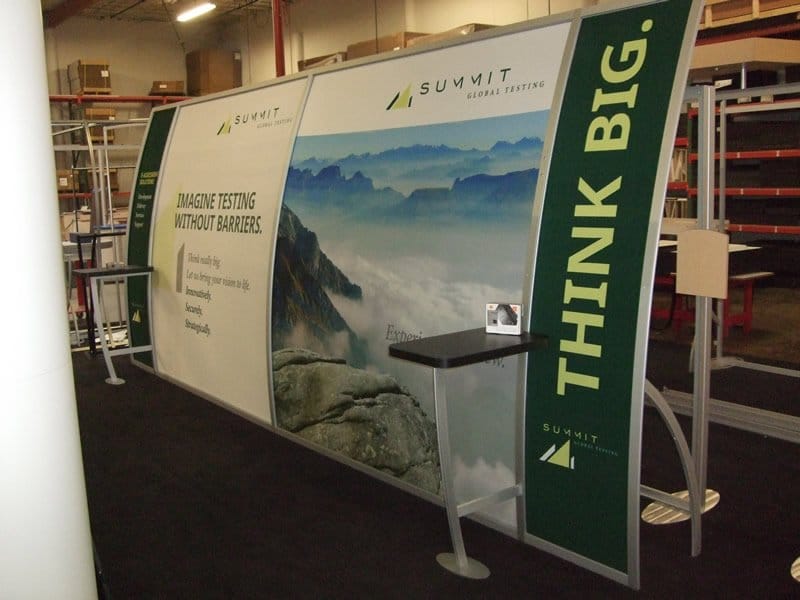 magellan portable hybrid display with tension fabric graphics