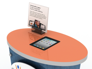 trade show counter with built-in ipad holder-resized-600