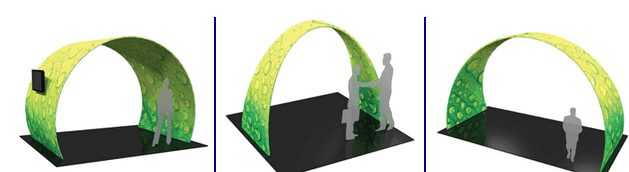 trade show fabric arches