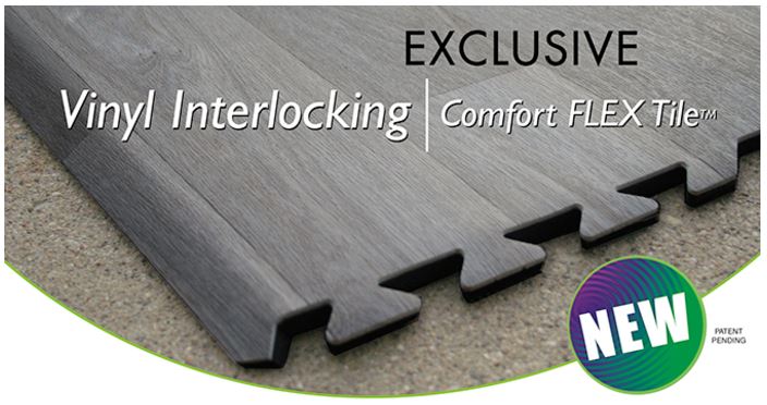 comfort flex interlocking vinyl trade show tiles