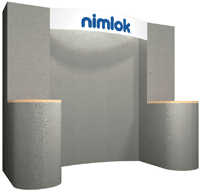 Details about   NIMLOK Easy 2 Trade Show Display 88 inches by 50 inches Blue Orange Reversible 