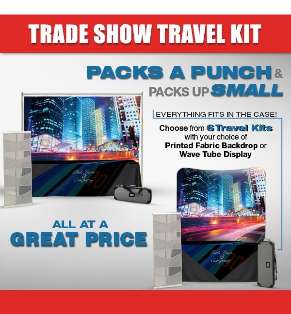 Trade Show Table Top Full Travel Kits
