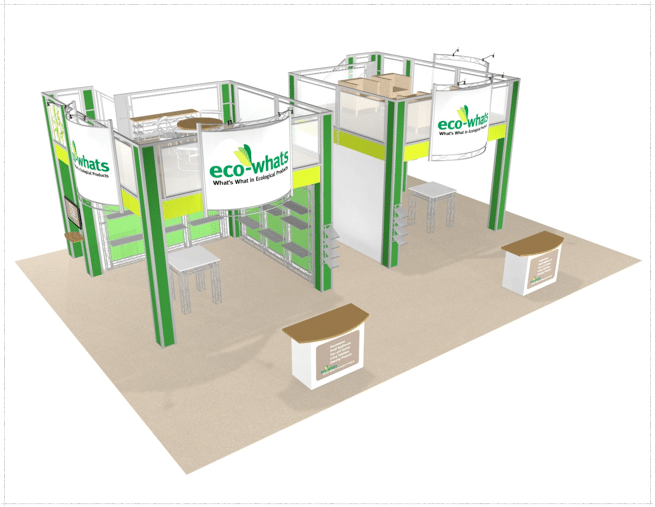 30 x 40 Eco-whats trade show truss displays