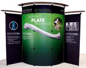 LITE trade show panel booth display