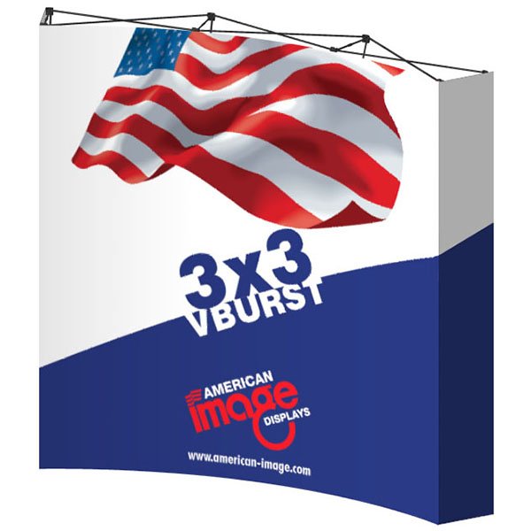 3x3 curved vburst pop up display frame 3x3 curved vburst pop up display frame