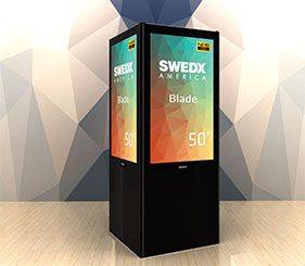 Trade Show Displays - Blade 4-sided digital media display