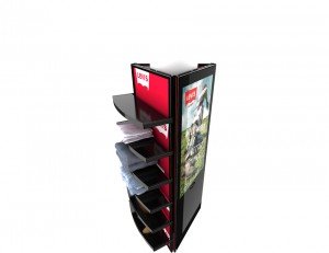 Triangle Blade black with shelves and storage space