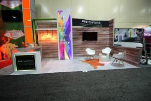 Custom Trade Show Booth designed to attract lots of trade show foot traffic
