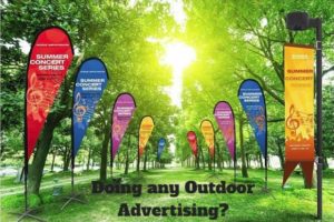doing any outdoor advertising.