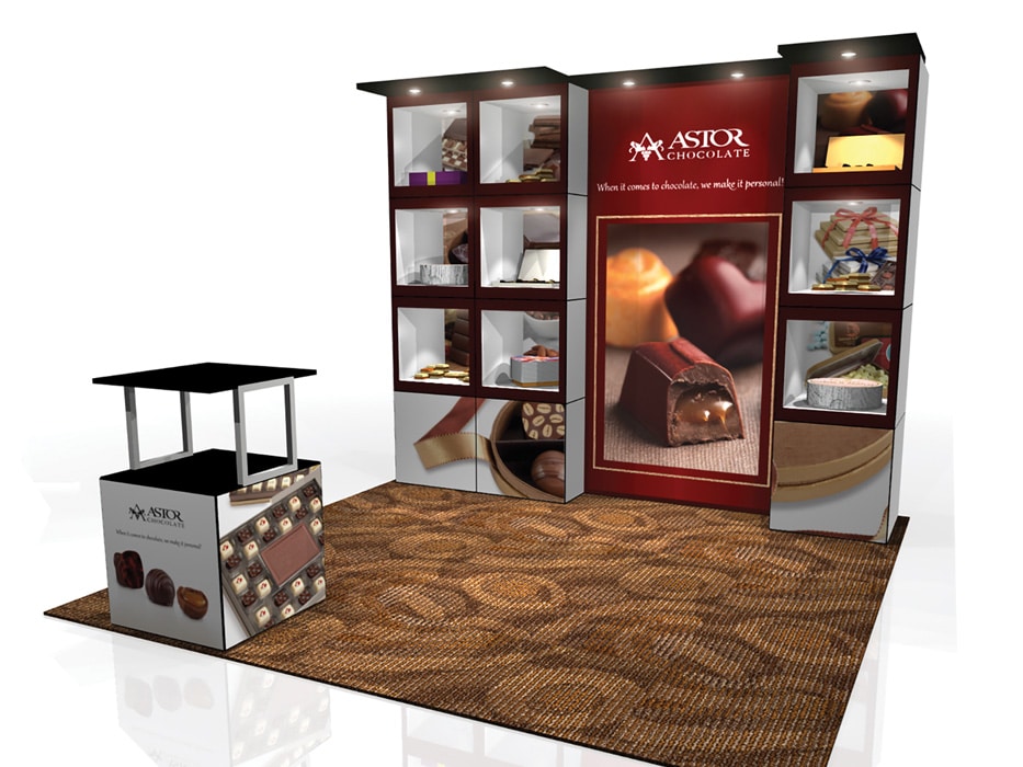 10x10 Booth Design: The MultiQuad 10x10 booth