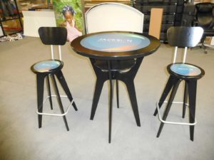 otm 100 portable table and chairs are great to use once you have trade shows in your marketing strategy