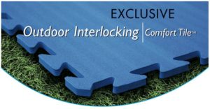 Interlocking trade show flooring - Outdoor comfort tiles