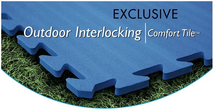 outdoor interlocking comfort tile