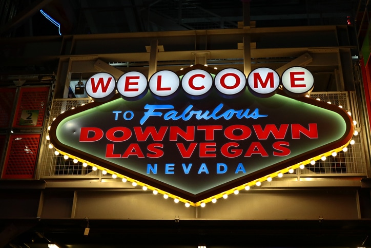 Welcome to Fabulous Downtown Las Vegas sign at Fremont Street