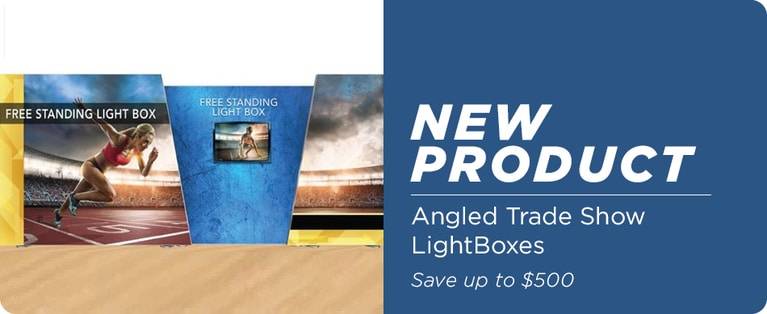 Angled Free Standing Lightbox