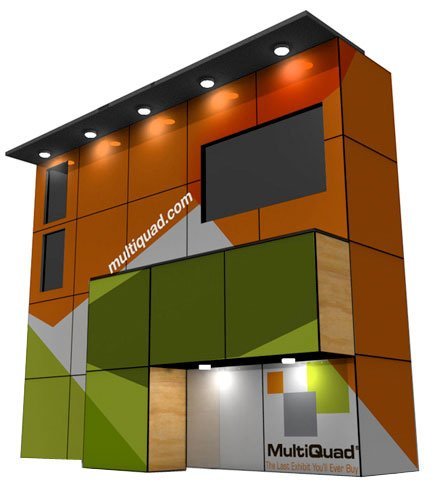 multi quad bridge modular trade show display american image displays thin walls