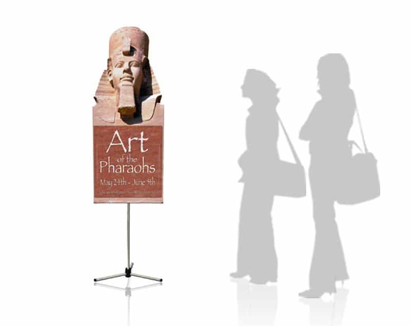 Summit Banner Stand 24x58 with Rigid Graphic Cut into Profile Shape