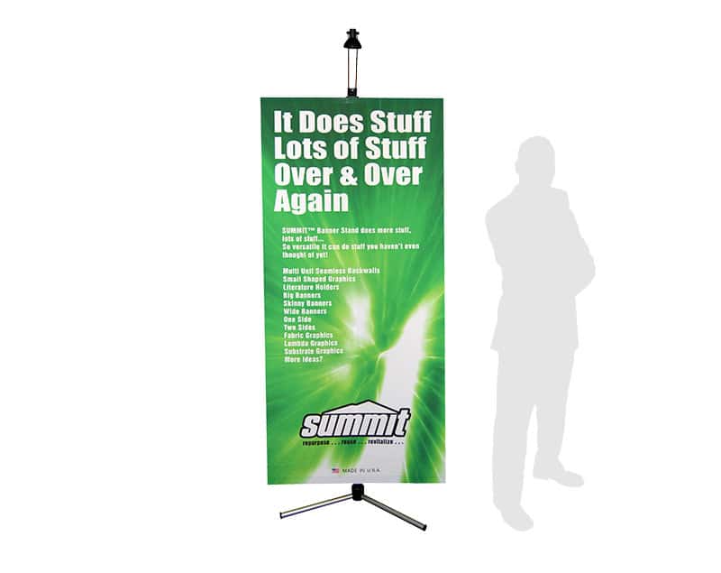 Summit Banner Stand With Light