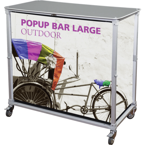 Pop up maxi bar - left view Pop up maxi bar
