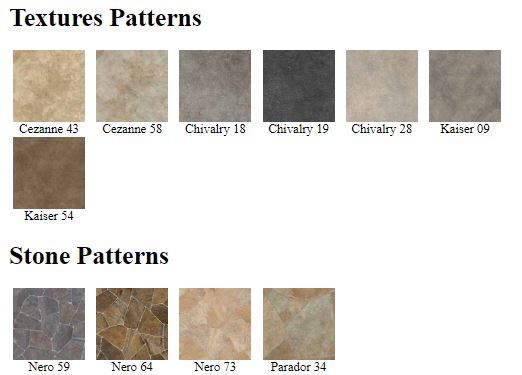 Comfort Flex Texture and Stone Pattern Print Choices Comfort Flex Texture and Stone Pattern Print Choices