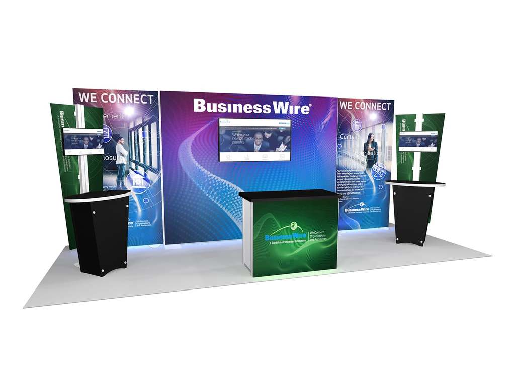 Wide selection of trade show booth rental options