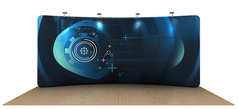 20 Curved Waveline Trade Show Display 20 Curved Waveline Trade Show Display