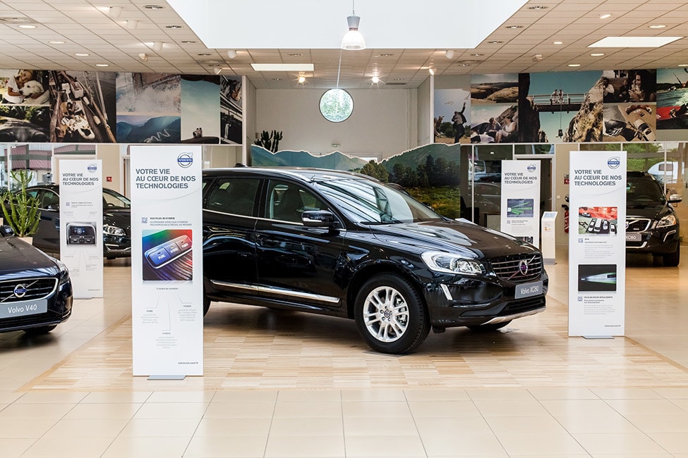 InStore Volvo Instore Double Sided Post Up Stand