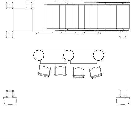 Mercent 20x20 Double Deck Truss Display Lower Level Floor Plan