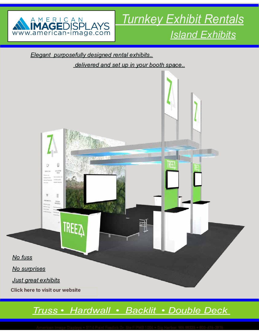 Turnkey Rental of Island Trade Show Booths