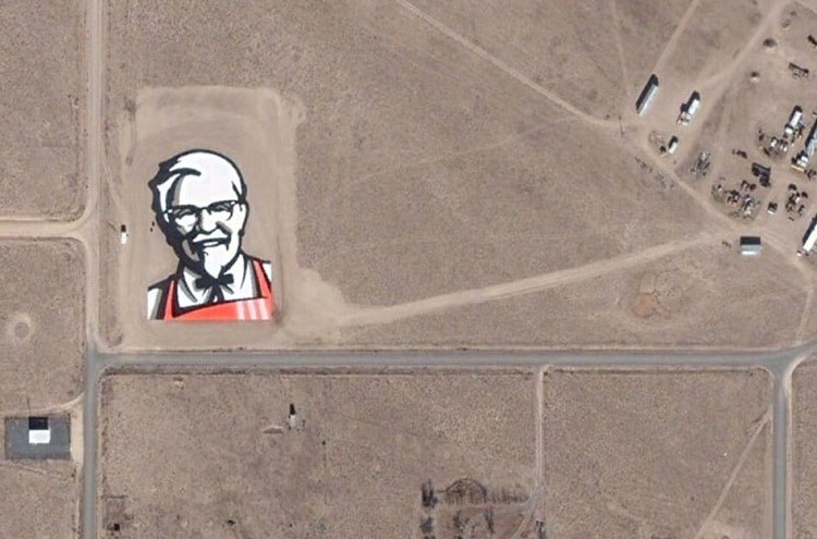 #2 KFC Advertisement Visible From Space