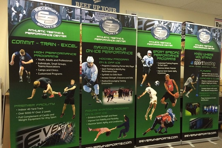 Banner Stands are very portable displays.